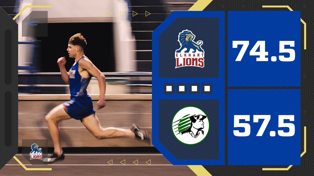 74.5-57.5 Elkhart boys track final!
