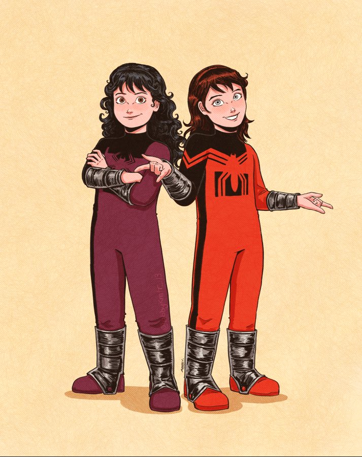 An idea came to me a few months back about Mayday and April teaming up with the Power Pack, if they were younger.

And well, I knew instantly there was only one artist who would capture that idea perfectly. 

A big, big thank you to <a href="/AbbyKMTR_13/">Abby KM Treviño</a> for this one. It’s beautiful ❤️