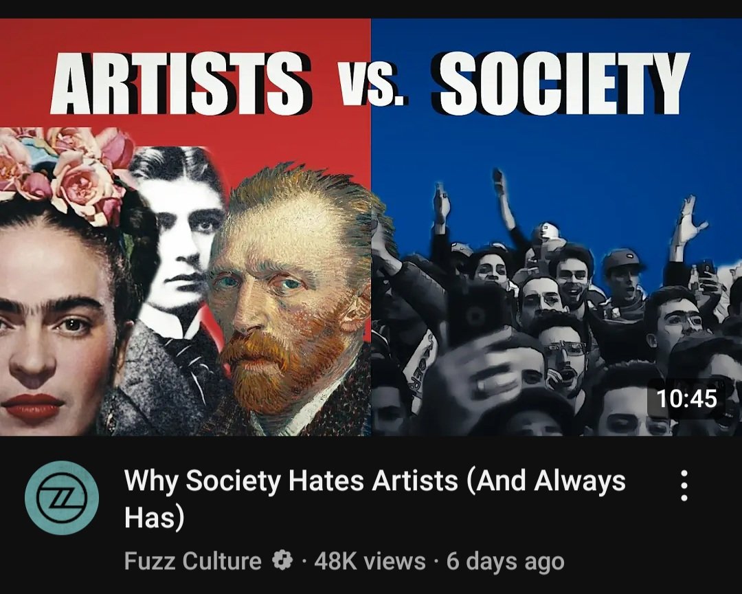 A thoughtful listen, especially during a time where there's been a wave of open anti artist sentiment.

Link in next comment