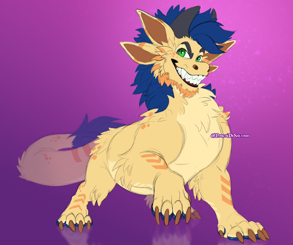 who said that he could only be cute?
This fluffy dragon can be fierce when he needs to!
c0mm for <a href="/Kaideart/">Kaide</a> 

RETWEETS AND COMMENTS HIGHLY APPRECIATED