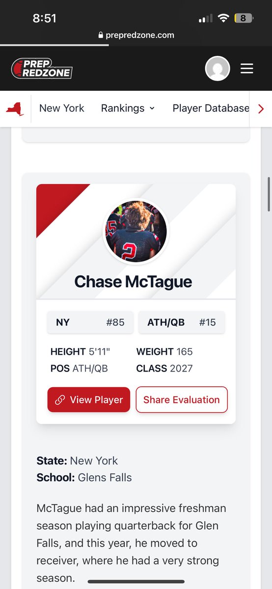 Ranked 15th in the state for 2027 QBs… got a lot more work to do and coming for the 1 spot.
Appreciate the write up @PRZCaleb