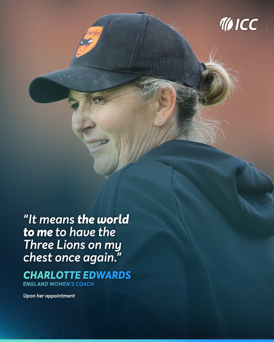 A full circle moment for Charlotte Edwards and England 🗣️

More 👉 icc-cricket.com/news/england-b…