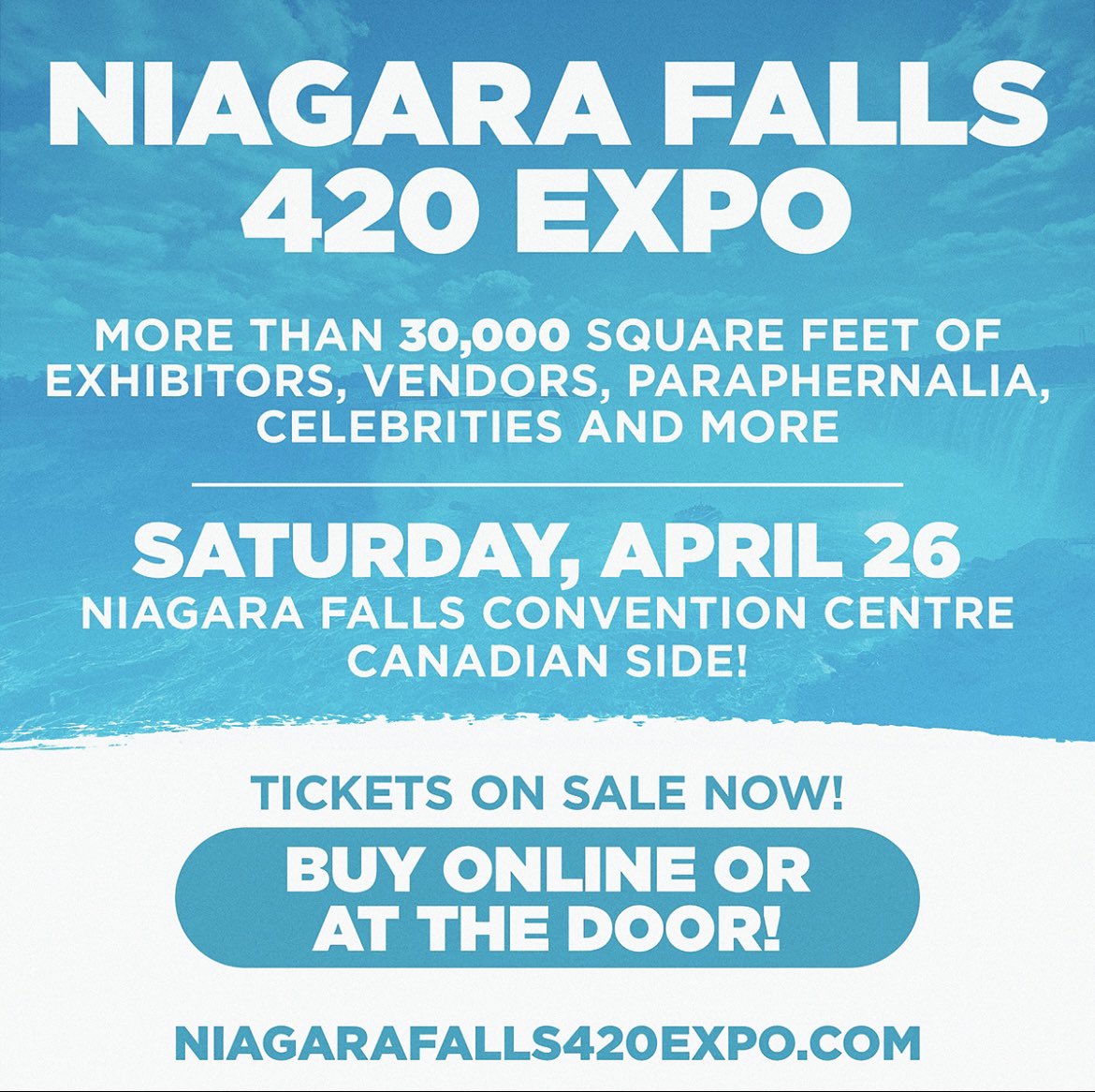 The Niagara Falls 420 Expo presented by Stok’d Cannabis returns April 26th at the Niagara Falls Convention Centre! Get your tickets NOW at niagarafalls420expo.com!
