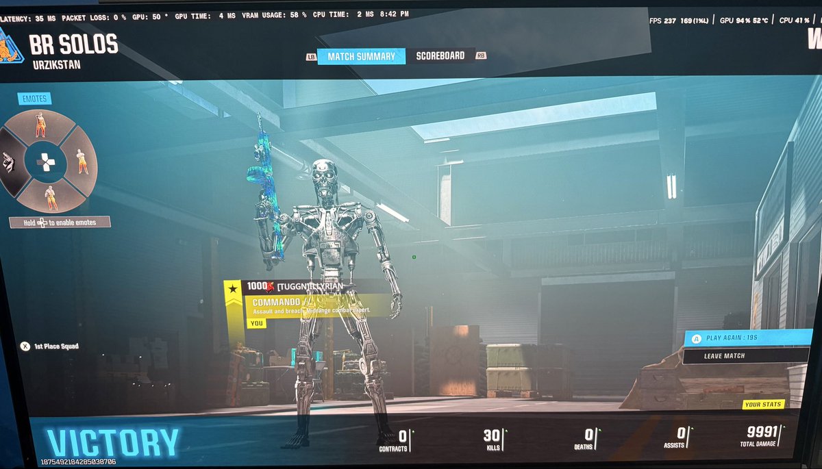 One final banger to send off Urzikistan. I wish I could say she will be missed. We had some good times but she just didn’t know when to leave….