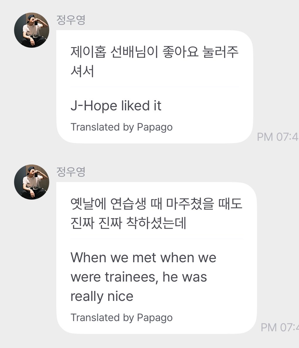 WOOYOUNG SAID HES A SUCESSFUL FAN CAUSE HOBI LIKED HIS POST AND SAID HOBI WAS REALLY REALLY NICE TO THEM WHEN THEY WERE TRAINEES (AT BIGHIT) I’M GONNA CRY OH MY GOD
