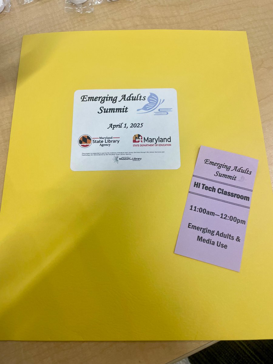 SomersetCounty1's tweet photo. Andrea & Jaime had the pleasure of attending the Emerging Adults Summit at the Howard County Library System today! We look forward to promoting more programs & collections geared towards the 18-29 year olds in our community📚☺️ #emergingadults #libraryprograms https://t.co/PkOJm2MAAO