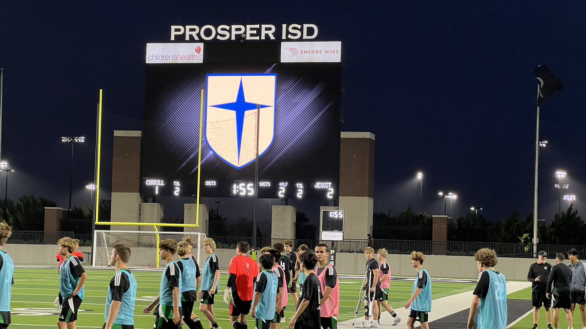 UIL 6A Division II
Jesuit vs Southlake Carroll

Jesuit 2
Southlake 1

10 minutes left to play in Prosper.

<a href="/Gosset41/">Brian Gosset</a> @gmsportsmedia1 @fletcherduque <a href="/tascosoccer/">TASCO</a> @prep1usa @LethalSoccer  <a href="/PrepSoccerTX/">Prep Soccer Texas</a> <a href="/PrepSoccer/">Prep Soccer ⚽️</a>