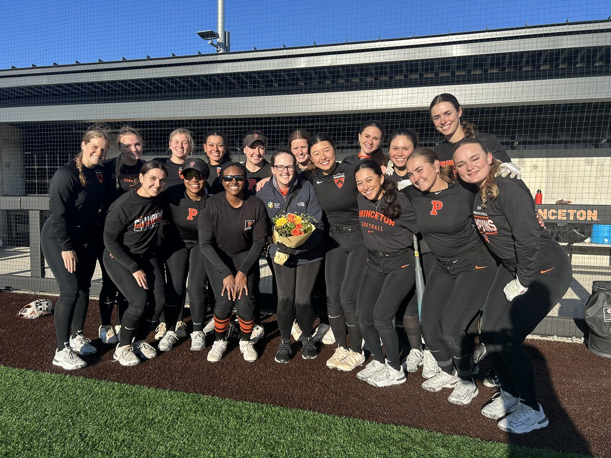 PUSoftball's tweet photo. National Athletic Training Month is over, but this girl stays appreciated💯

We love you Emily! Thanks for keeping us on the field and looking out for us - mind, body, and spirit❤️‍🩹 https://t.co/rK8NQR8lYs