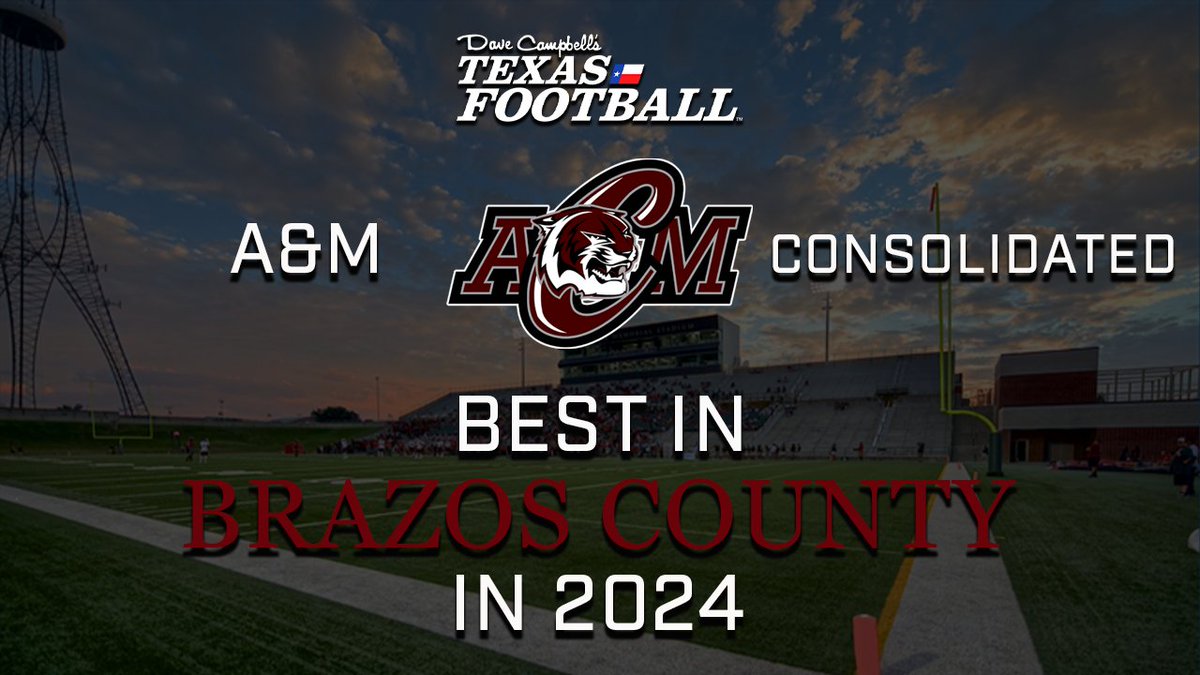 Dave Campbell's Texas Football — TexasFootball.com (@dctf) on Twitter photo We're going through each Texas county and naming the BEST #TXHSFB program in each one since 2019 and the best team from last season.
Two heated rivals check in from Brazos County: <a href="/TheCougarWay/">CollegeStationCougs</a> (since 2019) & <a href="/ConsolFootball/">A&M Consolidated Football</a> (2024).
Full breakdown:
texasfootball.com/article/2025/0… We're going through each Texas county and naming the BEST #TXHSFB program in each one since 2019 and the best team from last season.
Two heated rivals check in from Brazos County: <a href="/TheCougarWay/">CollegeStationCougs</a> (since 2019) & <a href="/ConsolFootball/">A&M Consolidated Football</a> (2024).
Full breakdown:
texasfootball.com/article/2025/0…