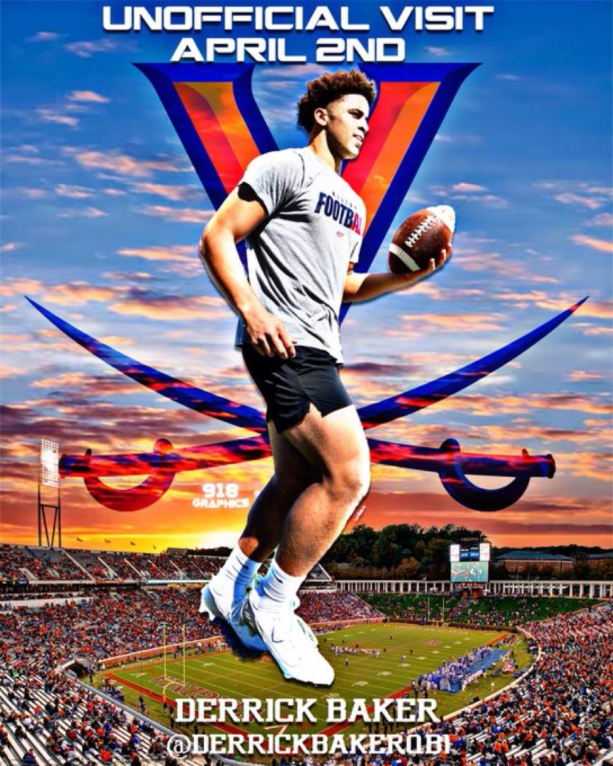Derrick Baker 2027 QB (@derrickbakerqb1) on Twitter photo Headed to Charlottesville tomorrow for an unofficial visit to the University of Virginia! Excited to check out the campus and program. #GoHoos #UVA #RecruitmentJourney <a href="/UVAFootball/">Virginia Football</a> <a href="/CoachT_Lamb/">Taylor Lamb</a> <a href="/CoachBenReaves/">Ben Reaves Jr.</a> <a href="/OCCoachJack/">Stevie Jackson</a> Headed to Charlottesville tomorrow for an unofficial visit to the University of Virginia! Excited to check out the campus and program. #GoHoos #UVA #RecruitmentJourney <a href="/UVAFootball/">Virginia Football</a> <a href="/CoachT_Lamb/">Taylor Lamb</a> <a href="/CoachBenReaves/">Ben Reaves Jr.</a> <a href="/OCCoachJack/">Stevie Jackson</a>