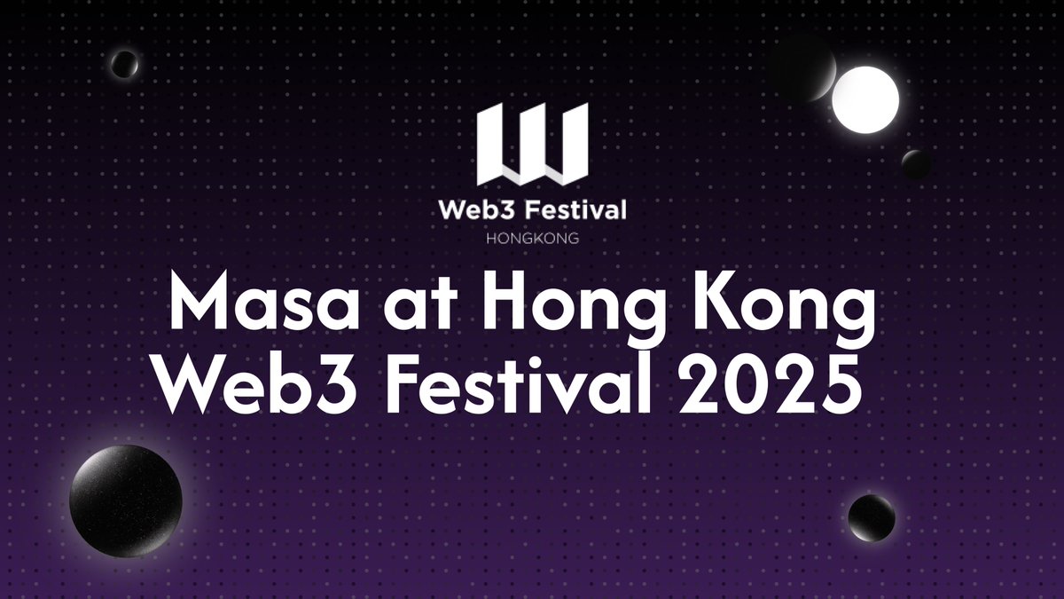 Masa (@getmasafi) on Twitter photo Hong Kong Web3 Festival 2025 🇭🇰
Join Masa Co-Founder,<a href="/calanthiaaa/">calanthia.soul</a> in HK!
✅ Sharing insights on our end-to-end AI data pipeline
✅ Bringing Masa's Bittensor Subnets to Asia
📅 April 6–9, 2025
📍 Hong Kong Convention & Exhibition Centre
✨Speaking alongside legends: Hong Kong Web3 Festival 2025 🇭🇰
Join Masa Co-Founder,<a href="/calanthiaaa/">calanthia.soul</a> in HK!
✅ Sharing insights on our end-to-end AI data pipeline
✅ Bringing Masa's Bittensor Subnets to Asia
📅 April 6–9, 2025
📍 Hong Kong Convention & Exhibition Centre
✨Speaking alongside legends: