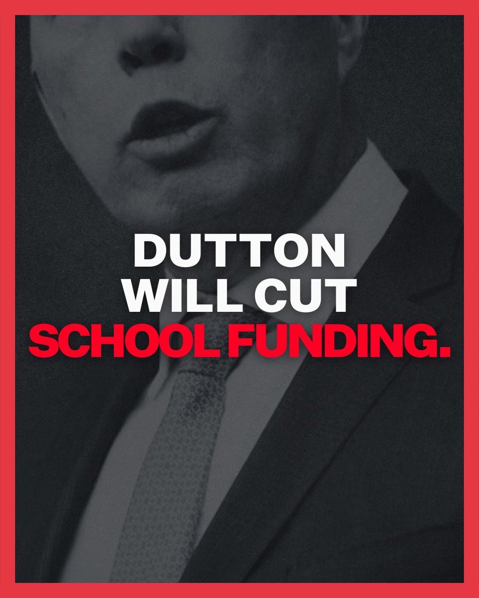 Dutton has said again today he will cut funding to education. 

He cuts. You pay.