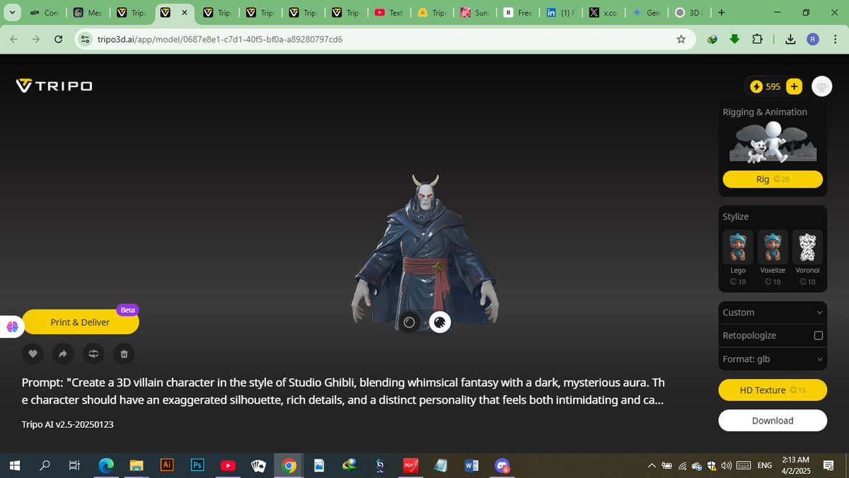 Romyomer30's tweet photo. Discover the power of image/text to 3D generative AI with MESHY &amp; TRIO WEB TOOLS. Learning with @alx_africa is inspiring journey #ALX_AiSK #alx_africa #ALXAIStarterKit #AI #ArtificialIntelligence #LearningWithAI #AIForEveryone #TechForGood #FutureOfWork #AIInEducation https://t.co/TcHcwtu4BX