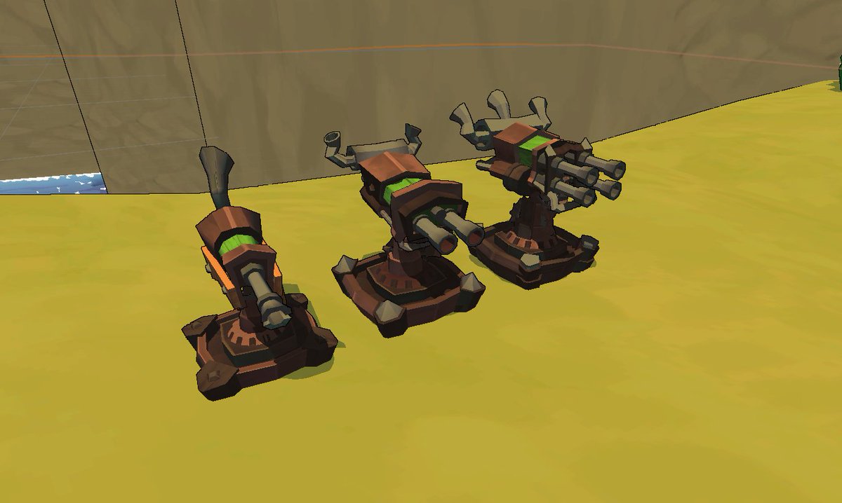 CalangosCube's tweet image. New Models for the basic turrets comming!!!
#gamedev #gamedevelopment #gamedevbr #indiegame #indiedev #madewithunity #Indiebr #indiegamebr #indiegamebrasil