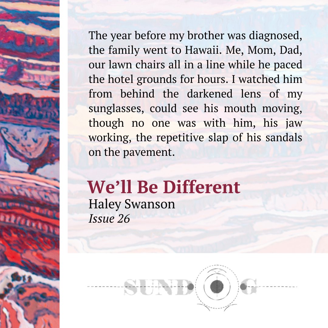 Issue 26 Creative Nonfiction ❤️
sundoglit.com/haley-swanson/
