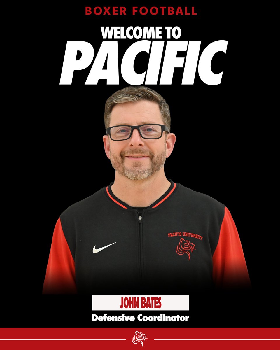 Pacific football has named John Bates as defensive coordinator. Bates was previously the defensive coordinator at George Fox from 2013-24. 

#GoBoxers