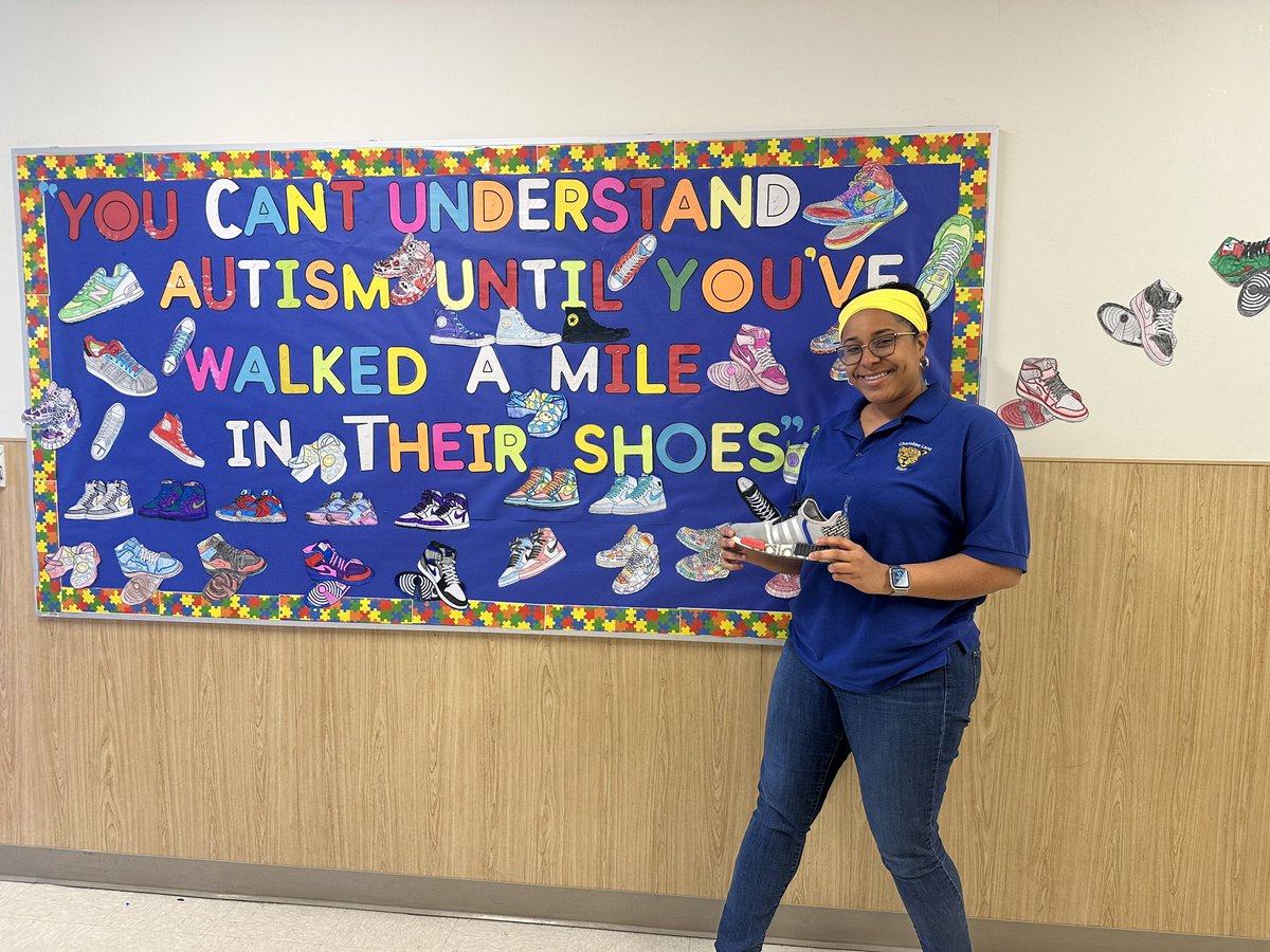 Gesireth Mariscal (@ms_mariscal) on Twitter photo You can't understand autism until you've walked a mile in their shoes !!! Join us in celebrating Autism awareness month, in where we embrace all of our students differences 👏🏽🙌🏾❤️ <a href="/CherokeeLane_ES/">Cherokee Lane ES</a> You can't understand autism until you've walked a mile in their shoes !!! Join us in celebrating Autism awareness month, in where we embrace all of our students differences 👏🏽🙌🏾❤️ <a href="/CherokeeLane_ES/">Cherokee Lane ES</a>