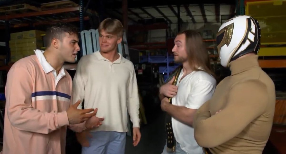WeRWrestlingg's tweet photo. #WWEID prospects Brad Baylor & Ricky Smokes “Swipe Right” is on #WWENXT right now!!! #SupportIndyWrestling https://t.co/uZEKFHHv49