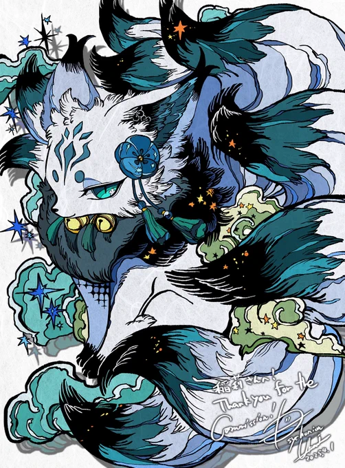 最近描いたskeb見て