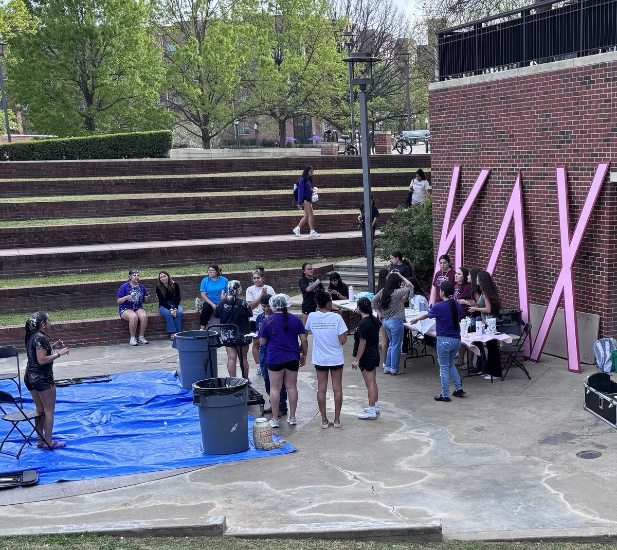 sherribphd's tweet image. Pies, laughs, and a whole lot of love! 💕🥧 #TarletonStateUniversity #KDChi #TexanPurple