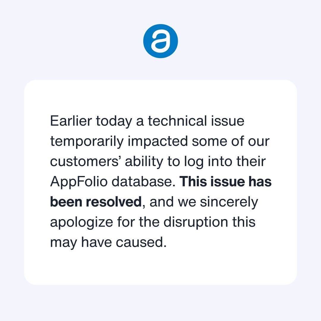 AppFolio tweet media