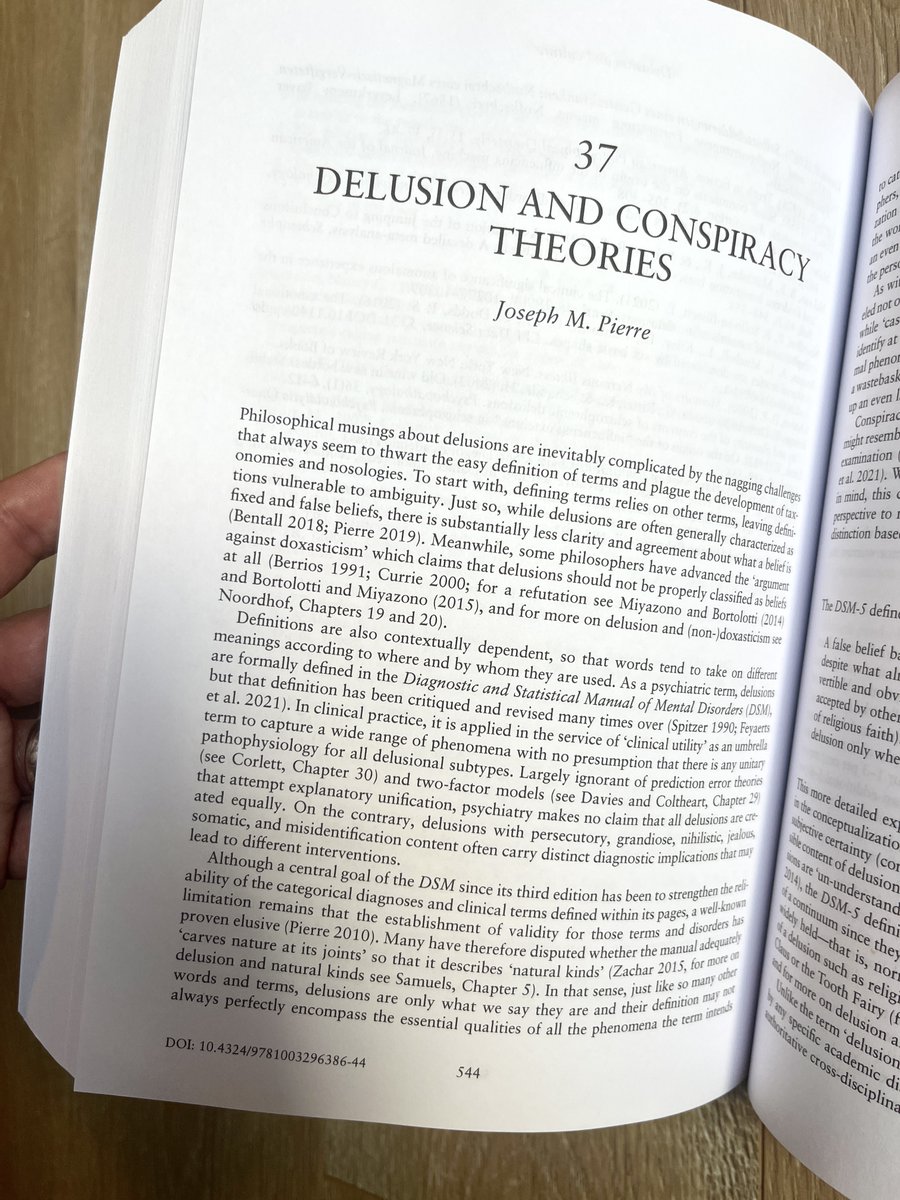 Joe Pierre, MD (@psychunseen) on Twitter photo My copy of The Routledge Handbook of Philosophy of Delusion by <a href="/Ema_SB/">Ema Sullivan-Bissett</a> w/ chapters by <a href="/RRitunnano/">Rosa Ritunnano</a> <a href="/lisabortolotti/">Prof Lisa Bortolotti</a> <a href="/psychunseen/">Joe Pierre, MD</a> (me) & many others has arrived. Check it out!
30 years ago I loved reading books like this; now I helped write one! My copy of The Routledge Handbook of Philosophy of Delusion by <a href="/Ema_SB/">Ema Sullivan-Bissett</a> w/ chapters by <a href="/RRitunnano/">Rosa Ritunnano</a> <a href="/lisabortolotti/">Prof Lisa Bortolotti</a> <a href="/psychunseen/">Joe Pierre, MD</a> (me) & many others has arrived. Check it out!
30 years ago I loved reading books like this; now I helped write one!