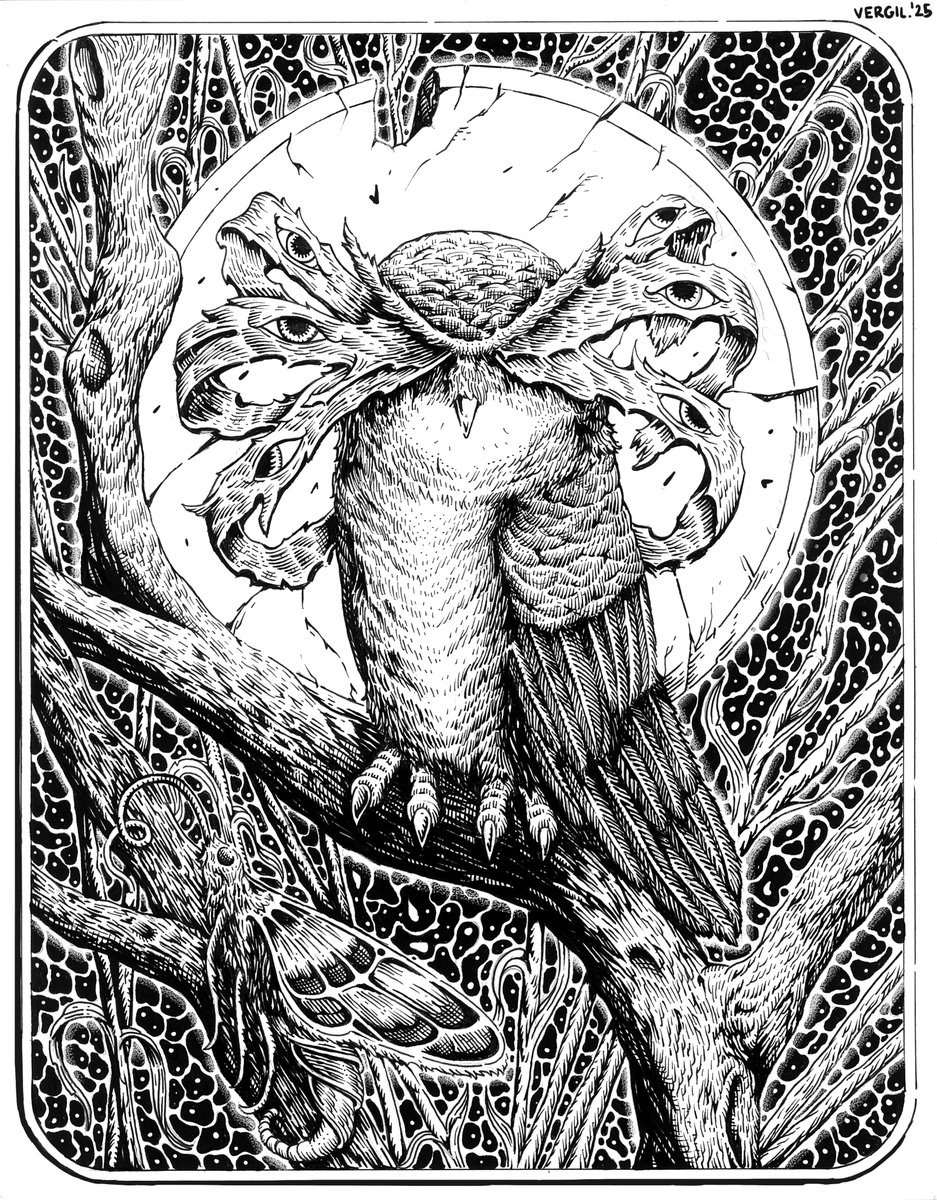 bastisantosART's tweet photo. "Fabricated Perspective"

HAND-DRAWN INK Art

Ink on Paper (With Minor Digital Editing), 11" x 14", 2025

#art #drawings #notai https://t.co/8xYFnrcwo7
