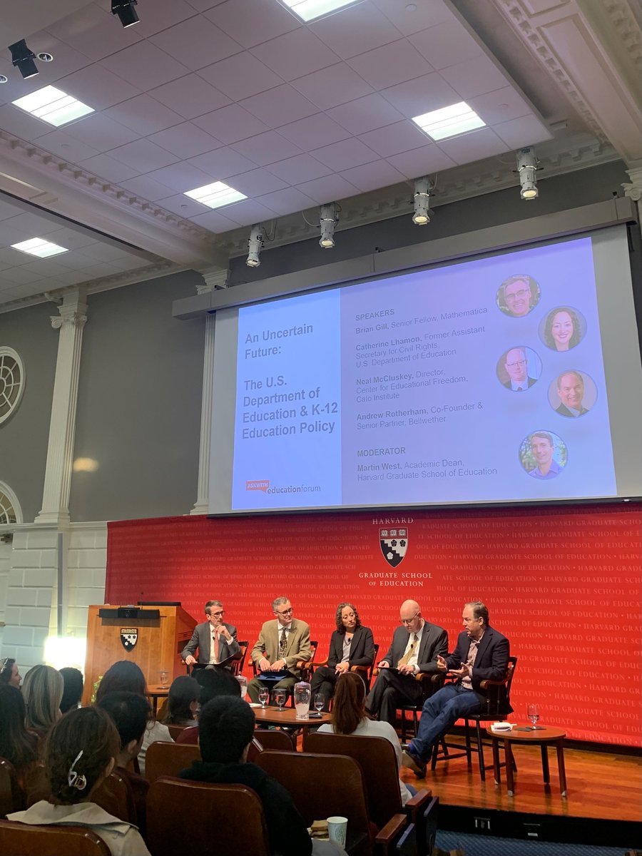 Thoughtful discussion on the future of federal K-12 policy. #AskWithForum <a href="/hgse/">Harvard Graduate School of Education (HGSE)</a>