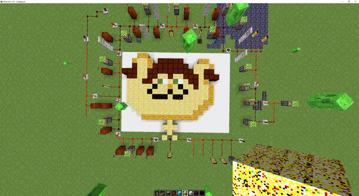 EnergyUnit's tweet photo. April fools! We did pixel style silly things in MC for todays stream. It was a ton of fun just messing around and seeing peoples reactions! Hopefully those who dropped by had a blast and your ears aren't too sore! Thank you everyone for a great time 💙 https://t.co/2LXzHiXeAj