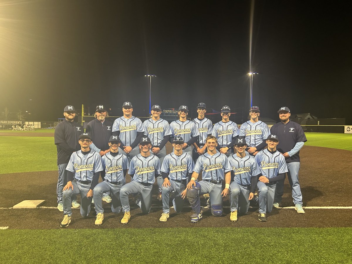 Millbrook 11 Meridian 7
The team put up 4 runs in a clutch 7th inning to take the W at Capital One Park!
Our next game will be Monday April 7 @ Kettle Run
⁦<a href="/apfel_dylan/">Dylan Apfel</a>⁩ 4.0IP, 0R, 7K (Up to 88 MPH) &amp; 2-5, 2RBI
Trenton Conley H, 3RBI
⁦<a href="/devinreid2025/">Devin reid</a>⁩ 2-3
Jude McGee 1H