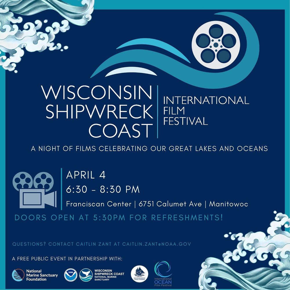 🗓️ Mark your calendar! 
April 4, 2025 | 6:30 - 8:30 PM 
the Franciscan Center in Manitowoc, WI 🎟️

This FREE event, part of IOFF's traveling film program, is open to the public, promoting awareness &amp; conservation of our precious waterways 🌊 

More info ⬇️
shipwreckcoastfriends.org/international-…