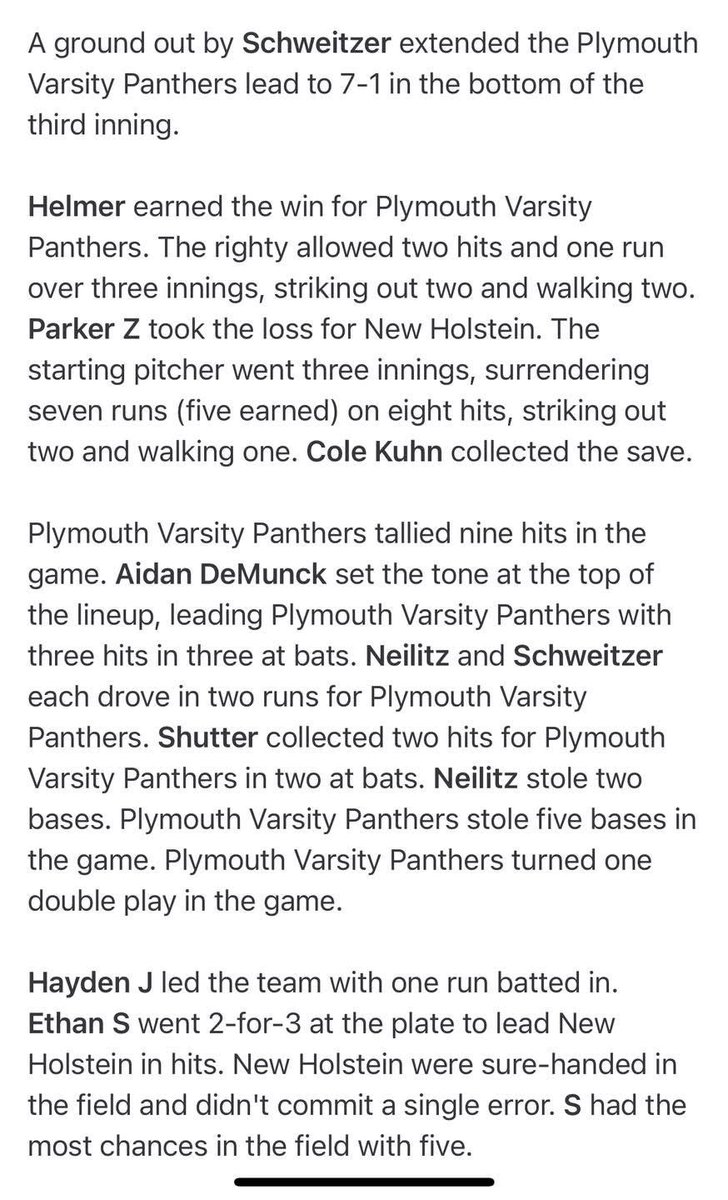 Panthers leave the Huskies out in the cold! 8-1 victory to start the season!
 #GoPanthers