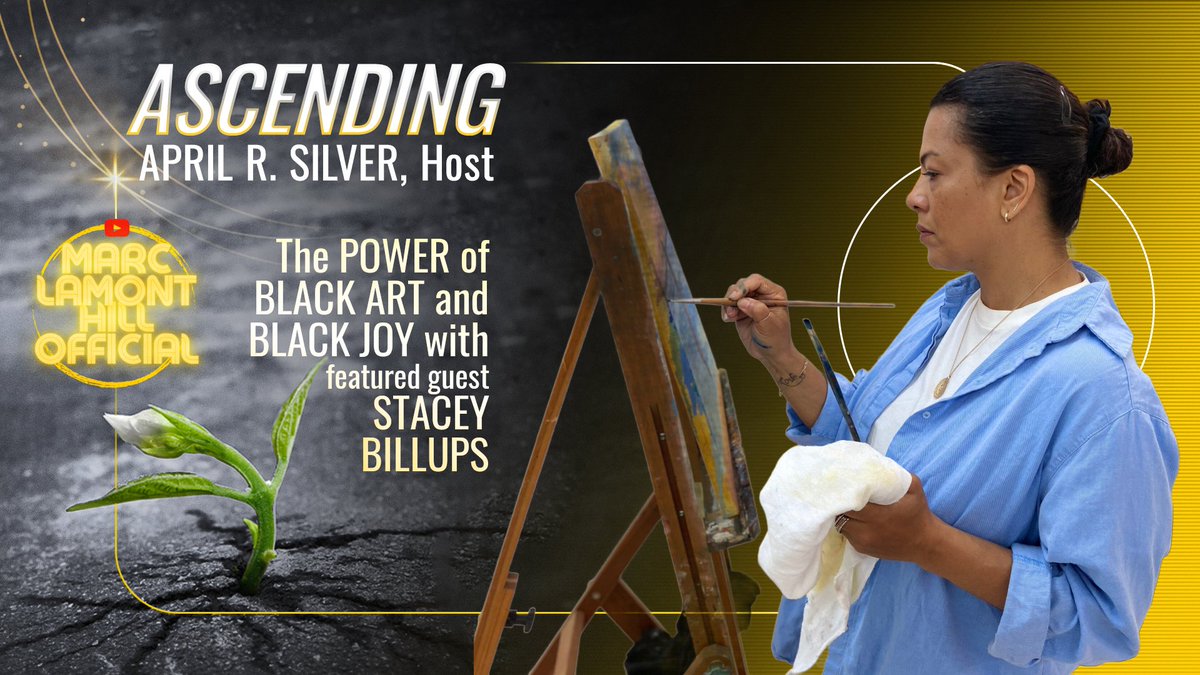 It's April 1, 2025. FR, my 12th episode of #ASCENDING on <a href="/marclamonthill/">Marc Lamont Hill</a>'s YouTube channel (🫡) will be on 4/5 at 11am ET:
"The Power of Black Art + Black Joy in the Hour of Chaos" with artist Stacey Billups!!
Link: bit.ly/ascendingwitha….
S/O to all fellow <a href="/PublicEnemyFTP/">PUBLIC ENEMY</a> fans!