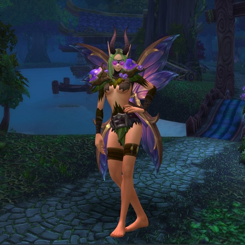 eiyawow's tweet photo. vibes up boys 

(pls compliment my new xmog) https://t.co/cFkLSmIUh4