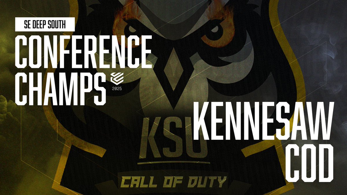 College CoD (@collegecod) on Twitter photo Congratulations to <a href="/KennesawCoD/">KSU Call Of Duty</a>!
They take down <a href="/EsportsatUCF/">Esports at UCF</a> 4-3
They are your 2025 SE Deep South Conference Champions!
#CCL2025 Congratulations to <a href="/KennesawCoD/">KSU Call Of Duty</a>!
They take down <a href="/EsportsatUCF/">Esports at UCF</a> 4-3
They are your 2025 SE Deep South Conference Champions!
#CCL2025