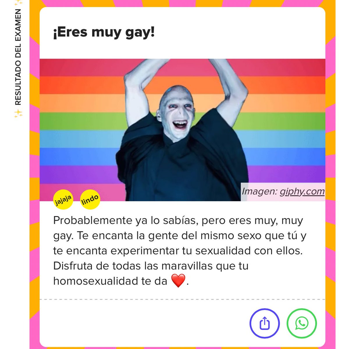 Soy muy gay.