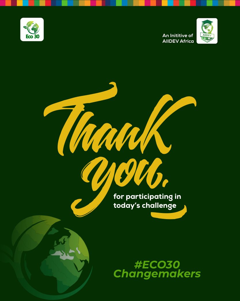 aiidevafrica's tweet photo. Day 1 of the #ECO30Challenge: Practice Waste Sorting!
Sort your waste, protect the planet.
Small habits = BIG impact.
Let’s recycle smarter and waste less!
#Sustainability #Eco30 #WasteSorting #GreenPlanet https://t.co/i6Uor73CXN