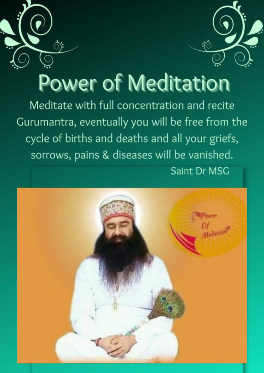 SabreetK's tweet photo. A positive start to the day makes the whole day positive and wonderful. Similarly, by following the health tips given by Saint MSG Insan, lakhs of people are feeling positive changes and living a healthy life.
#WednesdayWisdom https://t.co/pXGSAVS1zT