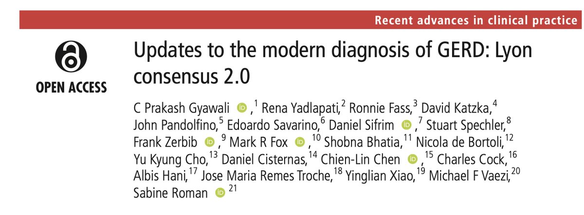 Time to talk about GERD...

This time, we will review the Lyon Consensus 2.0 for the modern diagnosis of GERD

<a href="/Gut_BMJ/">Gut Journal</a> <a href="/GastroRTs/">Gastro RTs</a> #GastroTwitter #GITwitter #MedTwitter