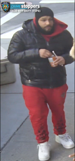 WANTED-ROBBERY: On 3/07/25 @NYPD19PCT
in the vicinity of 5 Ave and East 80 Street, 2 unidentified individuals approached a 58-year-old victim while in his parked vehicle, assault him and forcefully removed him out of the car. Any info call us at 800-577-TIPS Reward up to $3,500.