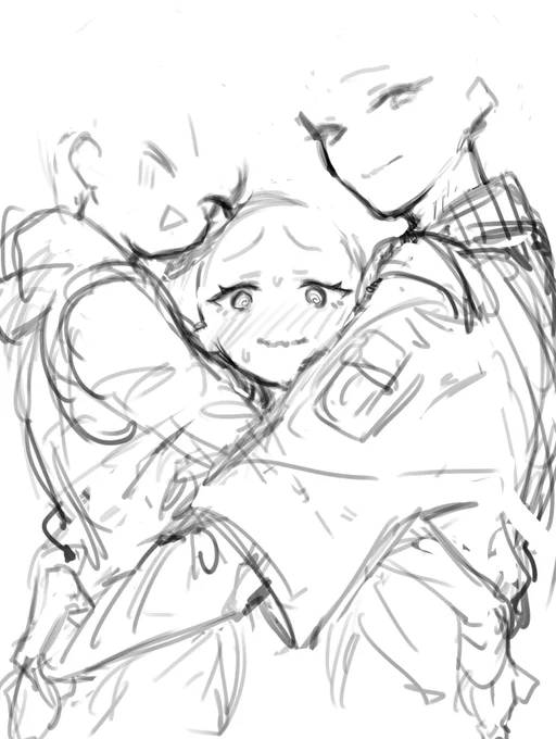 これだけで誰かわかりそうなラフ 