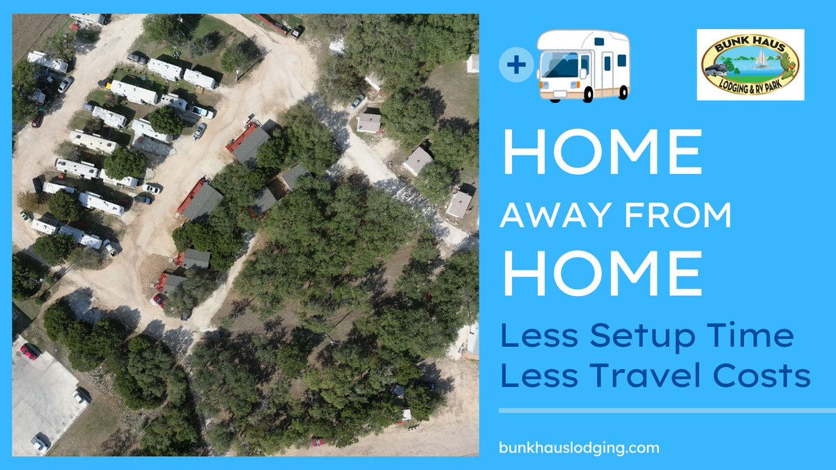 bunk_haus's tweet photo. "Your Home away from Home in the Texas Hill Country".... Park your RV full time at our park while you come out on weekends and holidays. Take advantage of every minute you spend in the TX Hill Country. https://t.co/cnWjOLun6x https://t.co/aQ6dggidoj https://t.co/VhKWWj5AgL