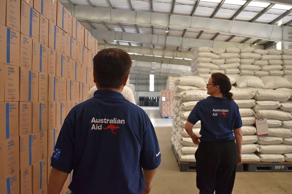 DFAT working closely with World Food Programme Myanmar, a key humanitarian partner doing lifesaving work in crisis situations.