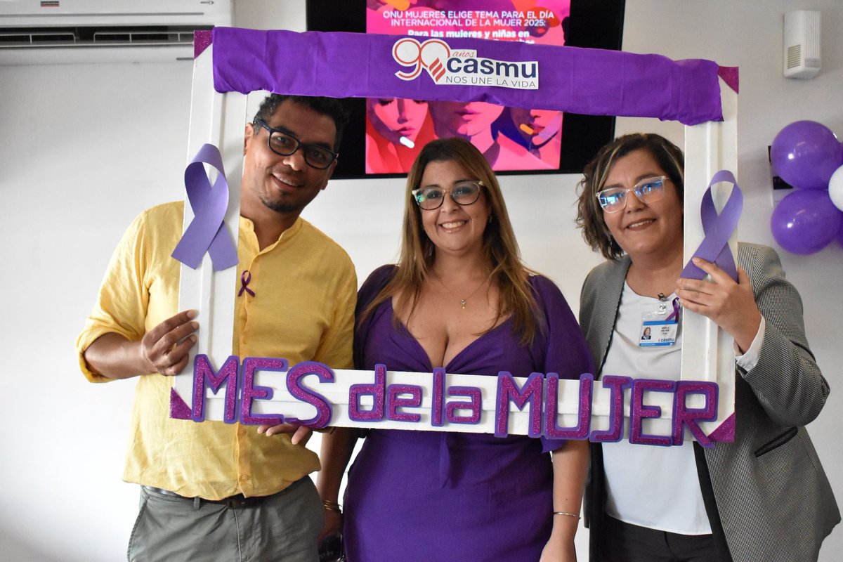 En el mes de Marzo <a href="/casmuoficial/">Casmu</a> realizó actividades en conmemoración del Día Internacional de la mujer. 

💜Feria de emprendedoras con trabajadoras de Casmu 

💜 CHARLA LIDERARSE PARA LIDERAR 
<a href="/omeu_uy/">OMEU</a> 
Donde se profundizó  en el desarrollo de habilidades de liderazgo femenino,
