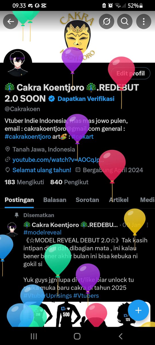 Sugeng ambal warso to mee yeeeyy balon yeyyy hehe