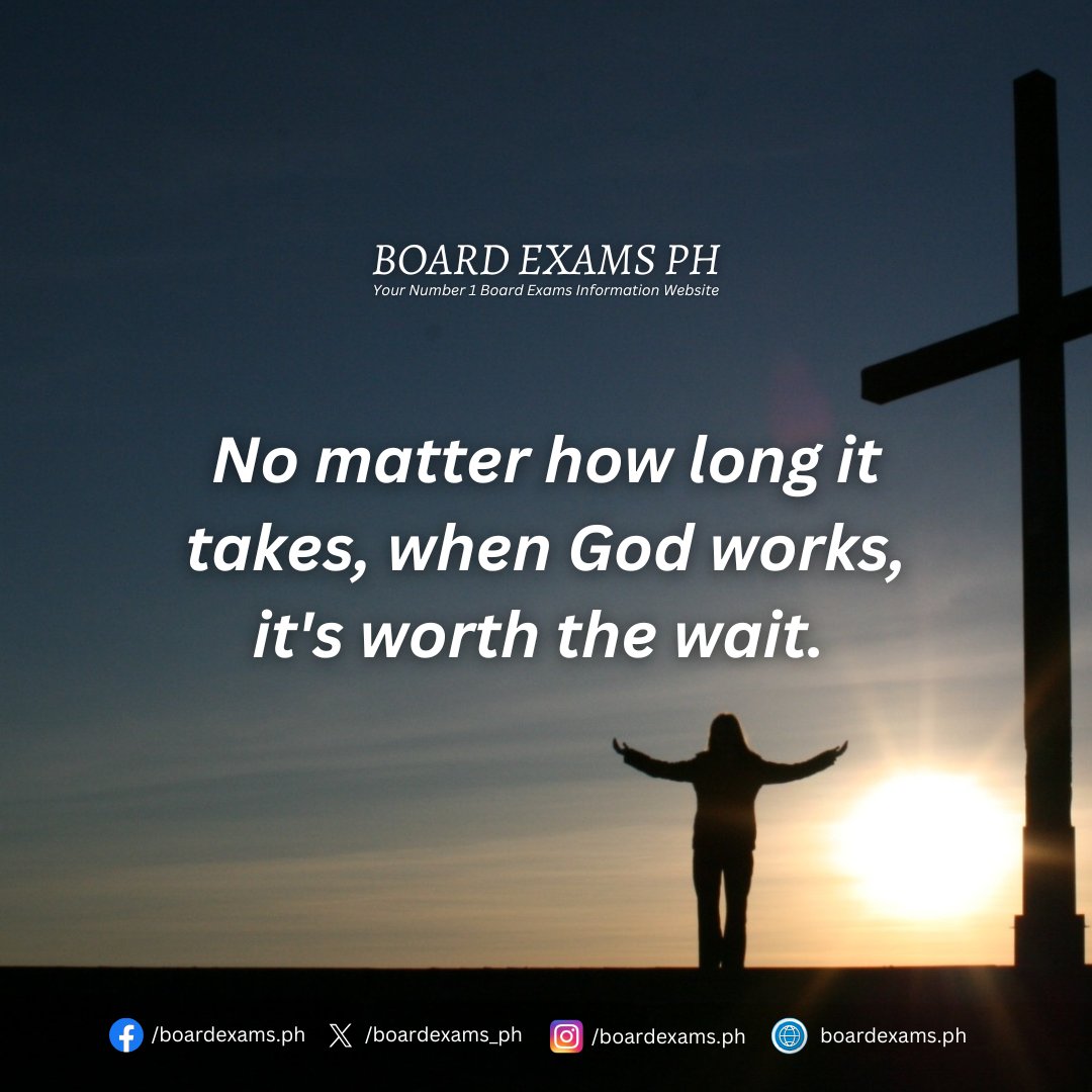 boardexams_ph's tweet image. No matter how long it takes, when God works, it's worth the wait.  🙏

➝ MTLE Results Here Anytime Soon:
tinyurl.com/MTLEResults2025