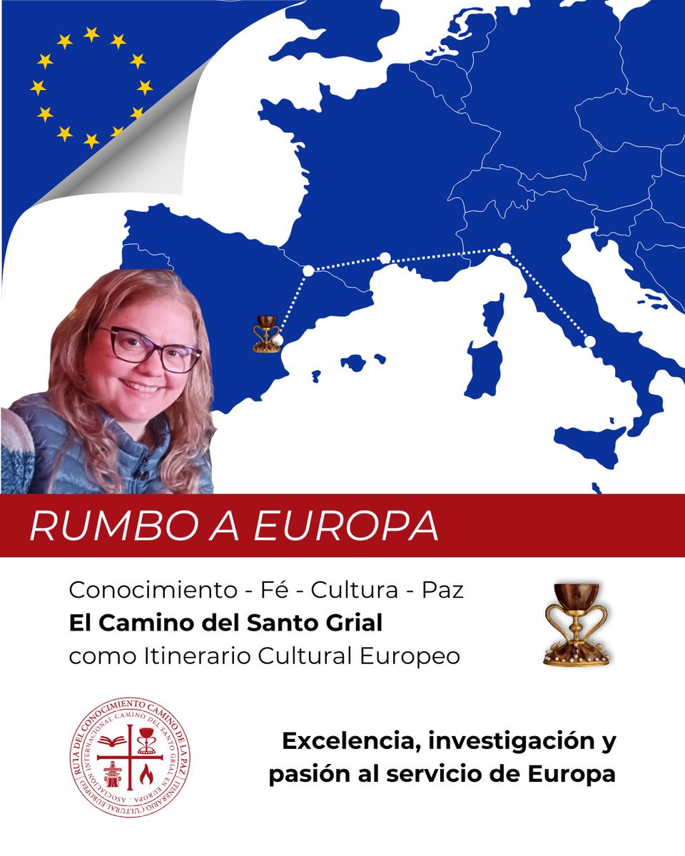 📢 La Asociación del #CaminoDelSantoGrial avanza hacia la certificación como Itinerario Cultural Europeo 🇪🇺
Gracias al esfuerzo de la Dra. Ana Mafé, el legado del Santo Cáliz se proyecta como motor cultural y económico para muchas regiones.
🌐 elcaminodelsantogrial.eu
#SantoGrial