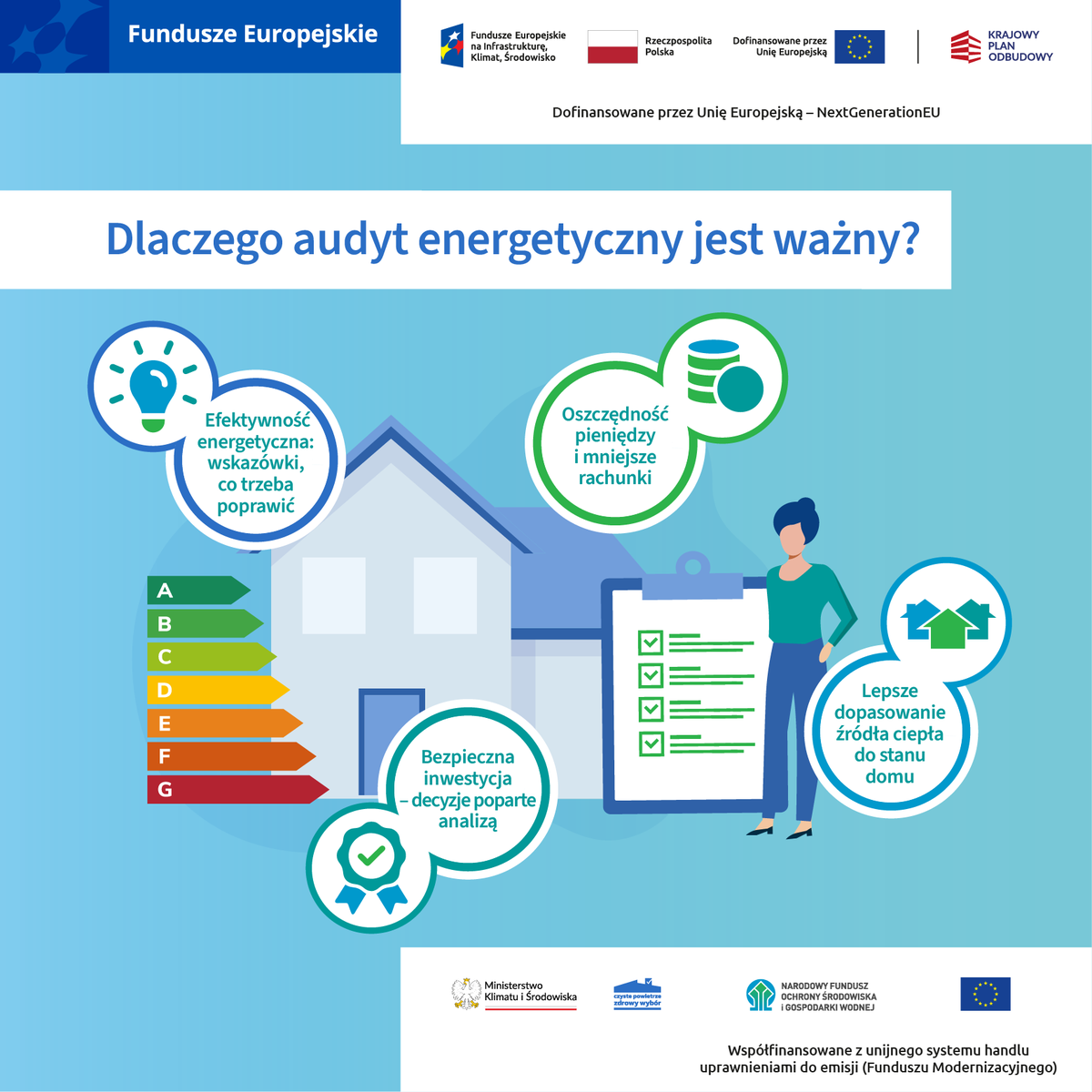 🏡 W nowym Czystym Powietrzu audyt energetyczny to nie formalność – to fundament dobrze zaplanowanej termomodernizacji.

Dlaczego to takie ważne?
 ✅Audyt pokazuje, jakie zmiany naprawdę poprawią efektywność energetyczną domu
 ✅Dzięki nim inwestycja jest dopasowana do potrzeb