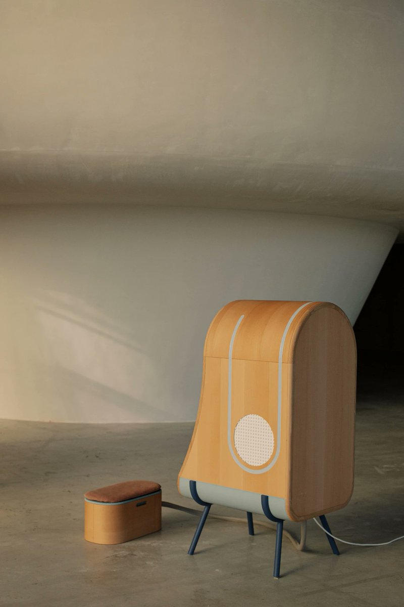 This #WorldAutismAwarenessDay, we’re spotlighting OTO, 2021 France National Winner of the #JamesDysonAward.

Designed by Nantes-based Alexia Audrain, OTO is a hugging chair that helps reduce tension &amp; sensory overload for people with autism.💙

#Innovation #Neurodiversity #STEM