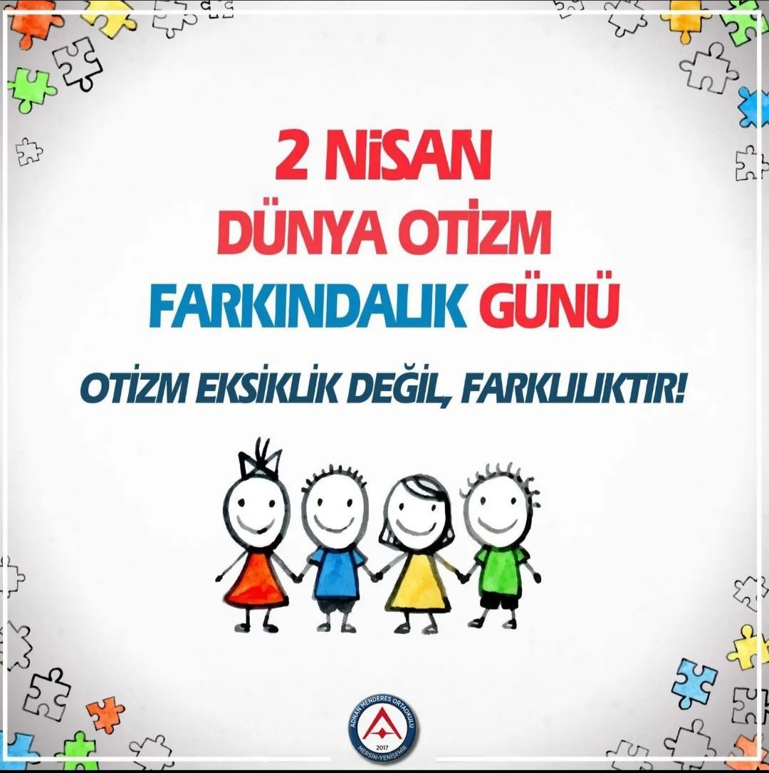 #otizmfarkındalıkgünü <a href="/tcmeb/">Millî Eğitim Bakanlığı</a> <a href="/Yusuf__Tekin/">Yusuf Tekin</a> <a href="/valiatillatoros/">Atilla Toros</a> <a href="/fazilet_durmus/">Fazilet Öğretmen 🇹🇷</a> <a href="/necmidinc/">M.Necmeddin Dinç</a> <a href="/aubal/">Ali Uğur BAL</a> <a href="/MersinValiligi/">Mersin Valiliği</a> <a href="/MersinMEM/">Mersin İl Millî Eğitim Müdürlüğü</a> <a href="/yenisehirmem_33/">Yenişehir İlçe Milli Eğitim Müdürlüğü</a>